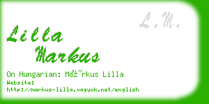 lilla markus business card